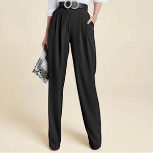 Wide Leg Suiting Trouser Pants